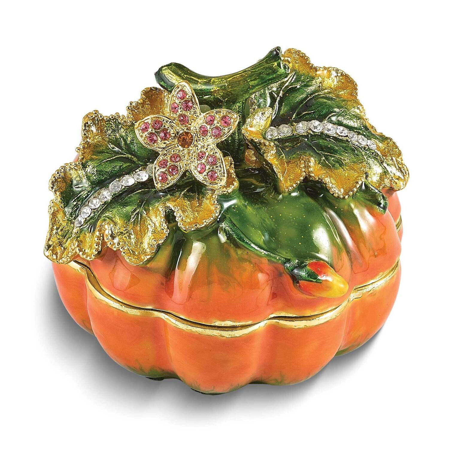 Autumn Pumpkin Trinket Box Bejeweled BJ4195