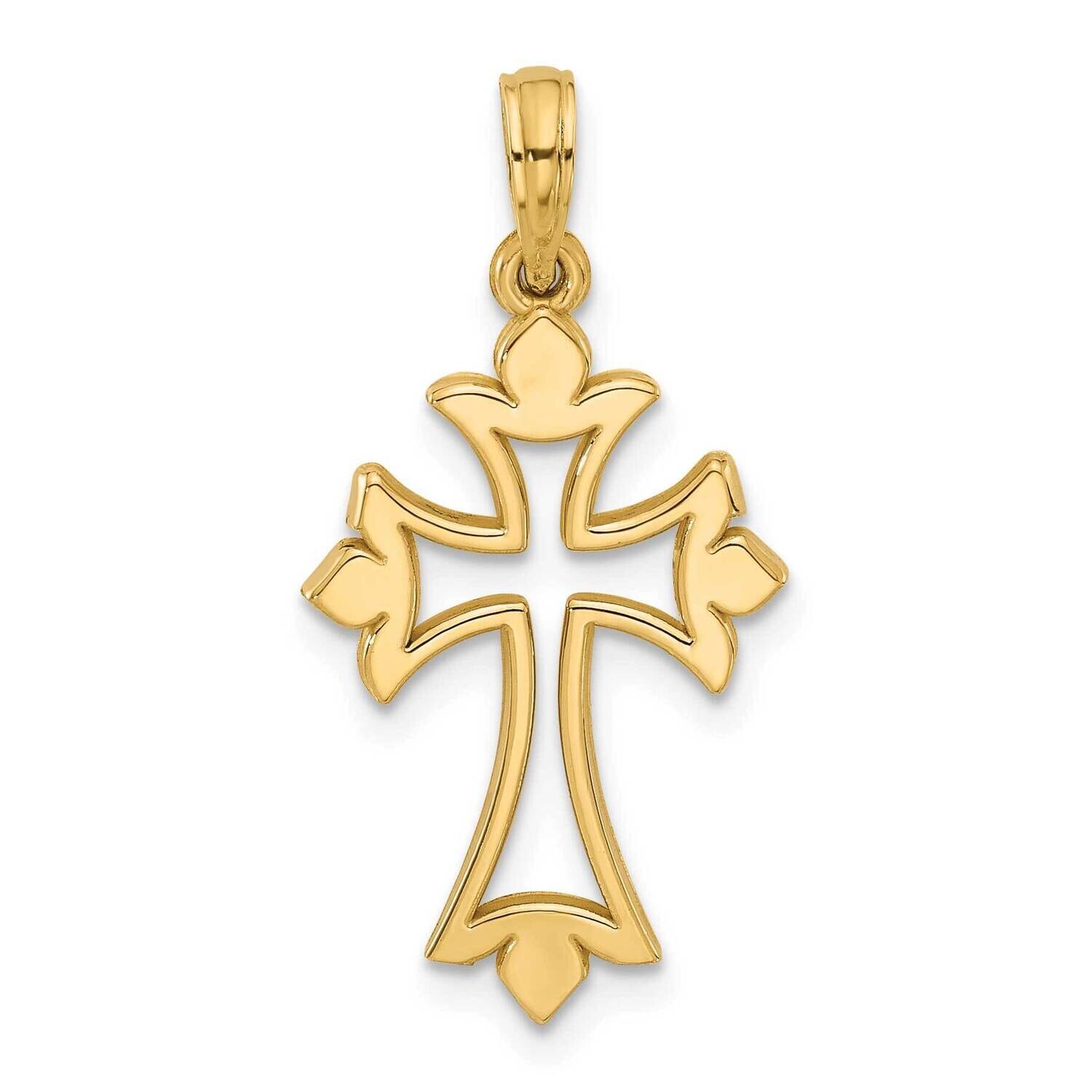 Fancy Cross Charm 14k Gold D5505 by Men&#39;s Jewelry and Accessories, MPN: D5505,