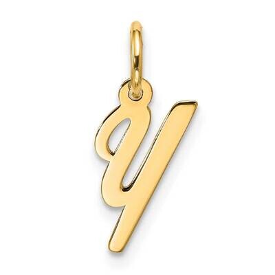 Small Script Initial Y Charm 10k Gold 10YC1556Y, MPN: 10YC1556Y,