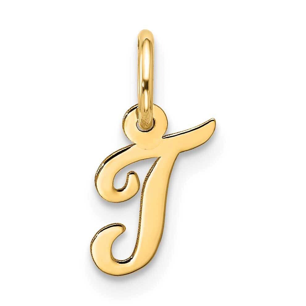Small Script Initial T Charm 10k Gold 10YC1556T, MPN: 10YC1556T,