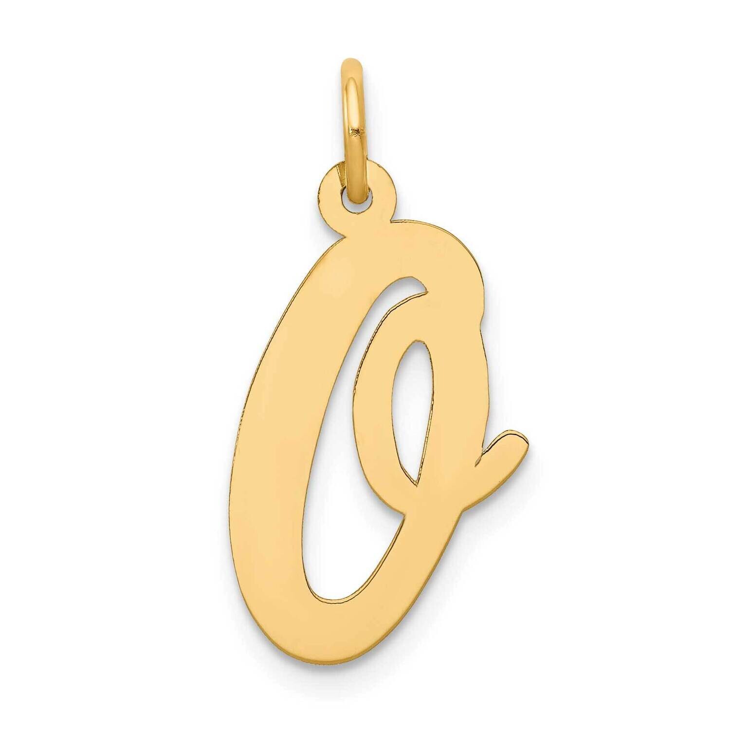 Large Script Letter O Initial Charm 10k Gold 10YC662O, MPN: 10YC662O,