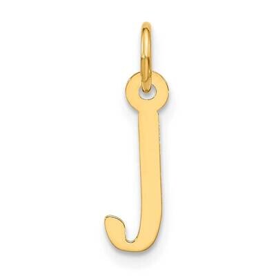 Large Slanted Block Initial J Charm 10k Gold 10YC1555J, MPN: 10YC1555J,