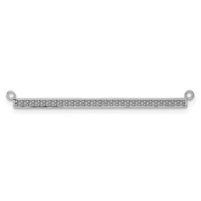 Bar Necklace Out Chain Mounting 18 Inch 10k White Gold 10XP5031W, MPN: 10XP5031W,