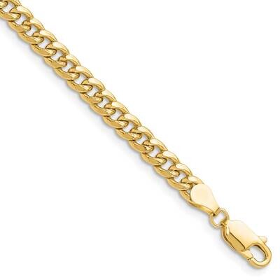 4.5mm Semi-Solid Miami Cuban Chain 9 Inch 14k Gold BC200-9, MPN: BC200-9,