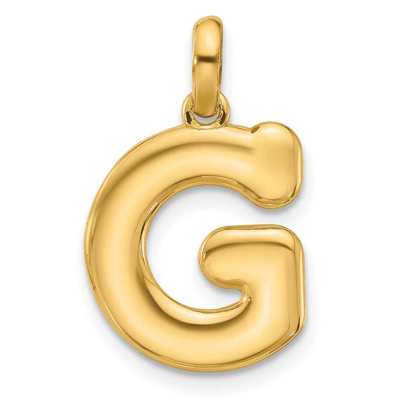 Fancy Pendant Letter G 14k Gold D5670G