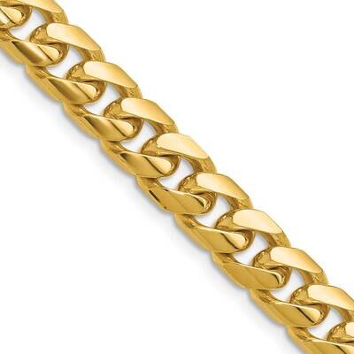 8mm Solid Miami Cuban Chain 24 Inch 14k Gold DCU250-24, MPN: DCU250-24,