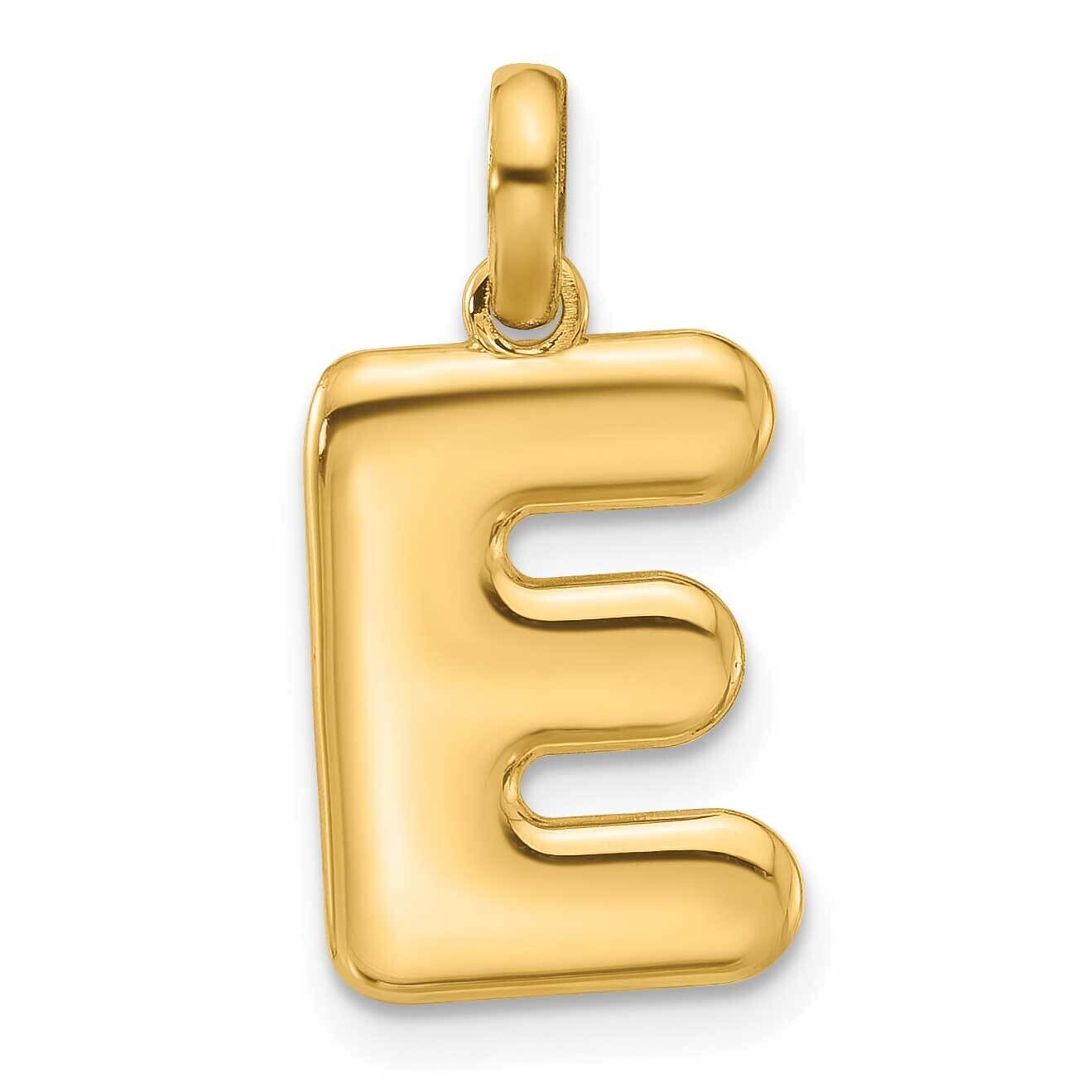 Fancy Pendant Letter E 14k Gold D5670E