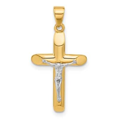 Polished Textured Crucifix Pendant 14k Two-Tone Gold C4954 by Men&#39;s Jewelry and Accessories, MPN: C…