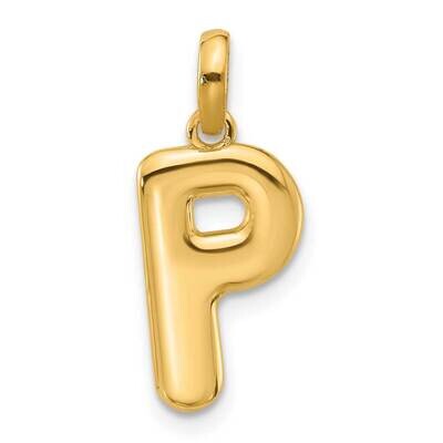 Fancy Pendant Letter P 14k Gold D5670P, MPN: D5670P,