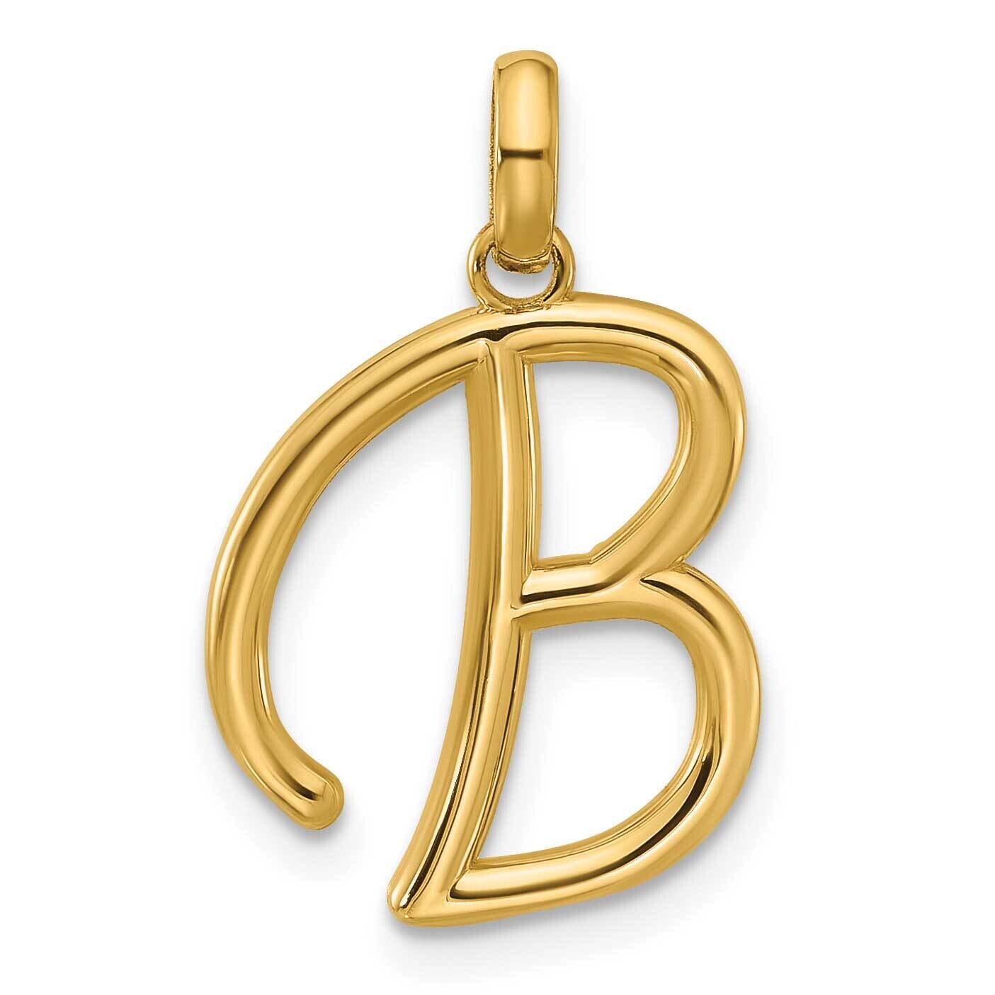 Fancy Pendant Letter B 14k Gold D5669B, MPN: D5669B,