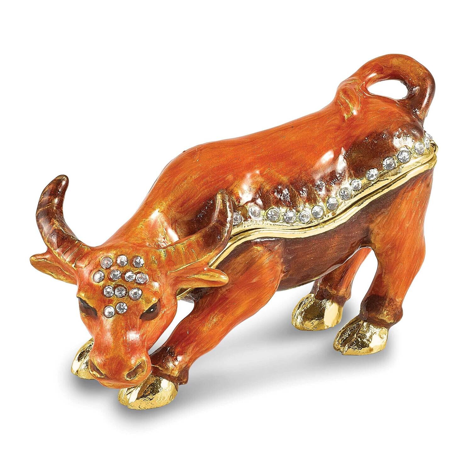 Dozer Bull Trinket Box Bejeweled BJ4186, MPN: BJ4186,