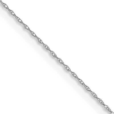 .4 mm Carded Cable Rope Chain 22 Inch 14k White Gold 4RW-22, MPN: 4RW-22,