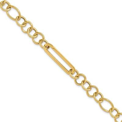 Fancy Link 7.75 In Bracelet 7.75 Inch 14k Polished Gold FB2032-7.75, MPN: FB2032-7.75,