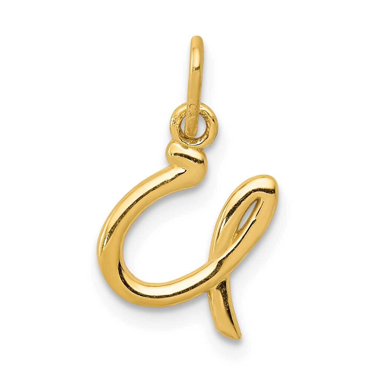 Letter U Initial Charm 10k Gold 10YC1060U, MPN: 10YC1060U,