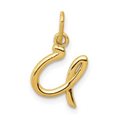 Letter U Initial Charm 10k Gold 10YC1060U, MPN: 10YC1060U,