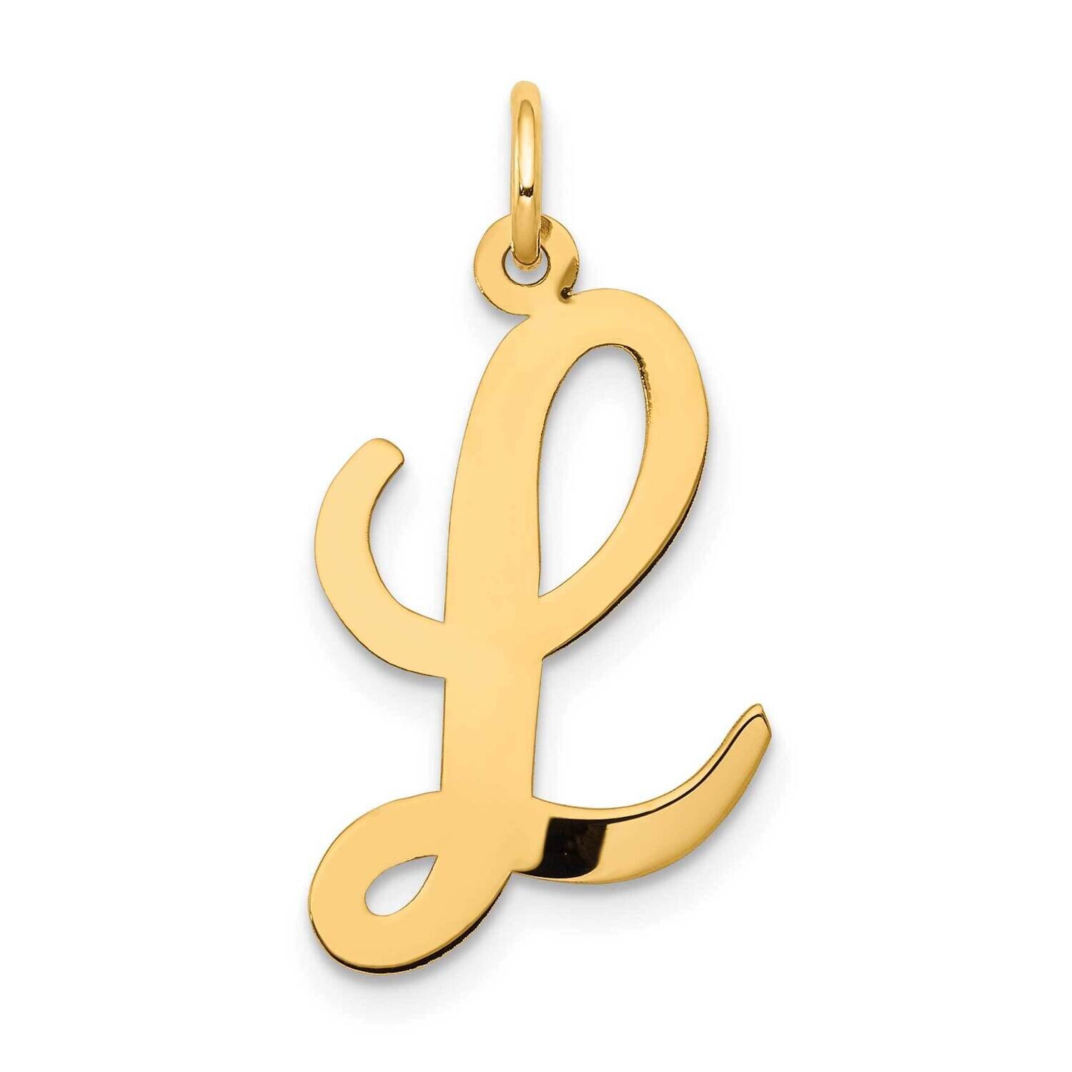 Large Script Letter L Initial Charm 10k Gold 10YC662L, MPN: 10YC662L,