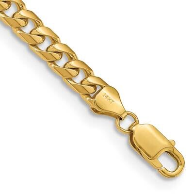 9 Inch 6.25mm Solid Miami Cuban Link Lobster Clasp Chain 14k Gold DCU200-9 by Men&#39;s Jewelry and Acc…