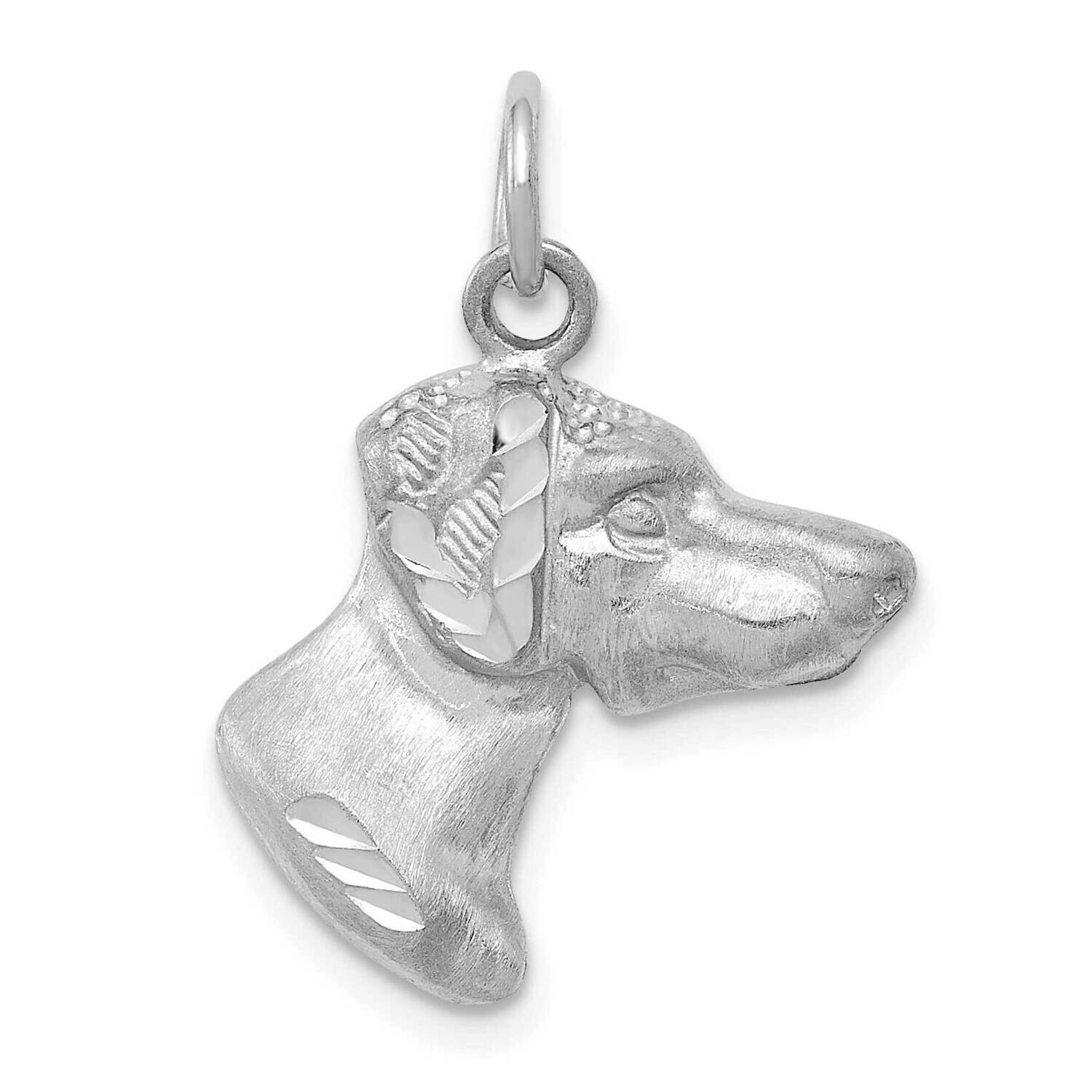 Dog Charm 14k White Gold C524W, MPN: C524W, 196904076866