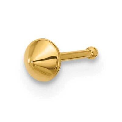 22 Gauge Polished Nose Stud 14k Gold BD223, MPN: BD223,