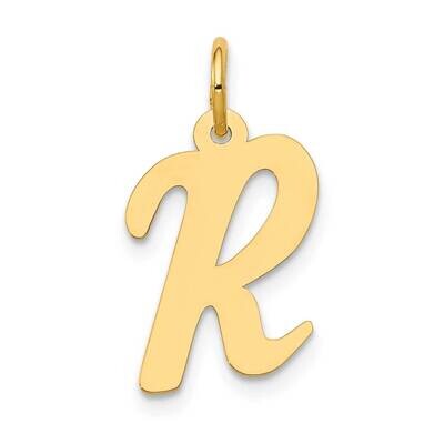 Medium Script Letter R Initial Charm 10k Gold 10YC660R, MPN: 10YC660R,
