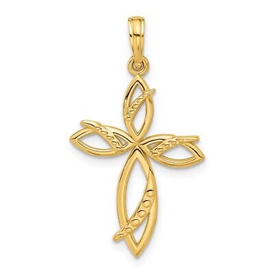 Fancy Cross Charm 14k Gold D5466 by Men&#39;s Jewelry and Accessories, MPN: D5466,