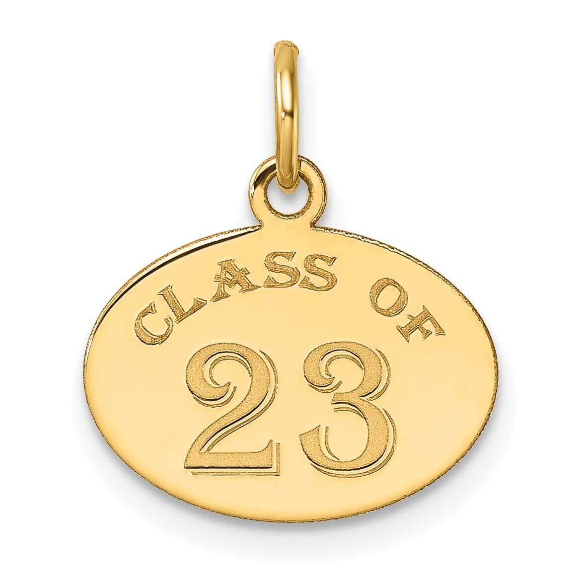 Oval Class Of 2023 Charm 10k Gold 10YC1530 by Men&#39;s Jewelry and Accessories, MPN: 10YC1530,
