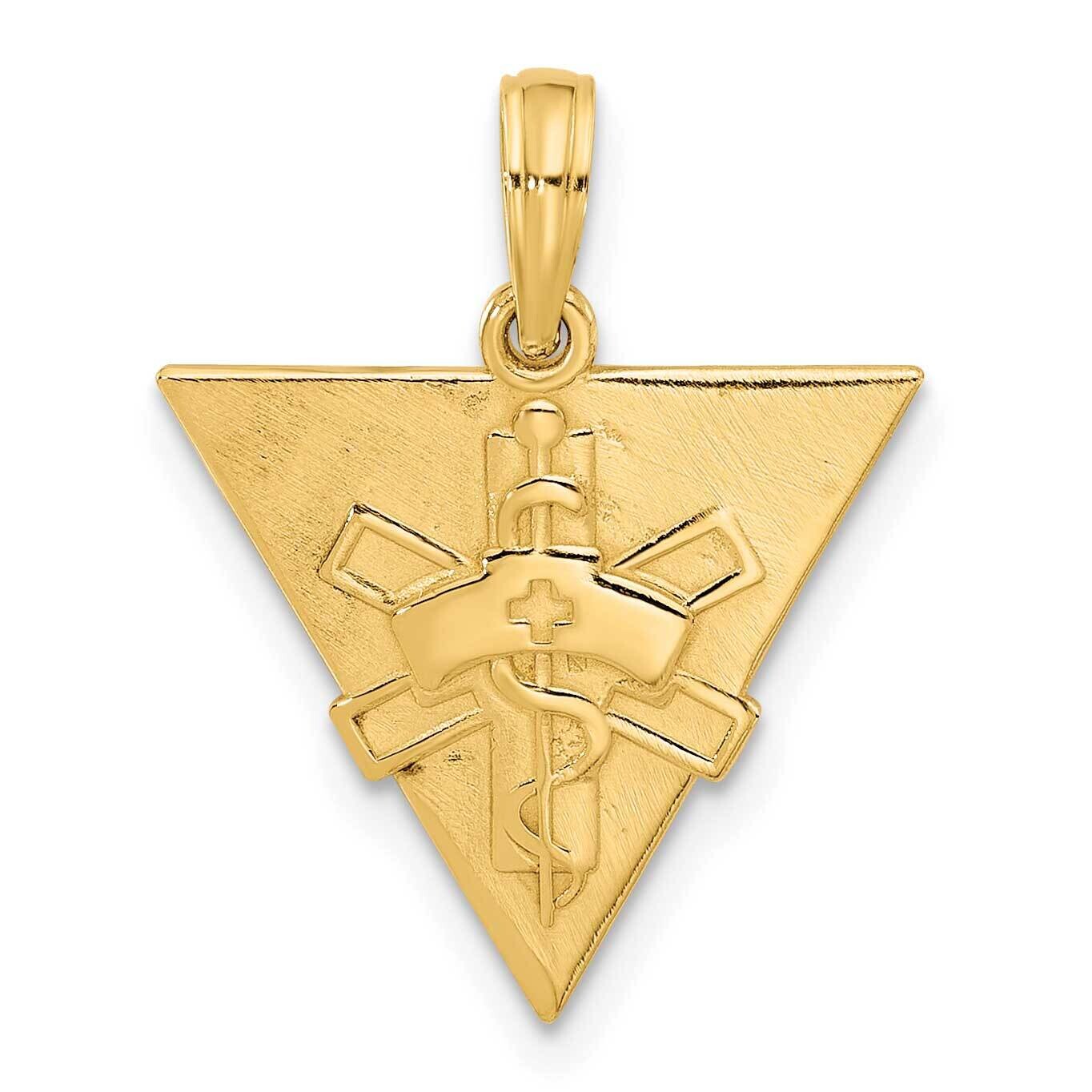 Triangle Caduceus Charm 14k Polished Gold D5527 by Men&#39;s Jewelry and Accessories, MPN: D5527, 19690…