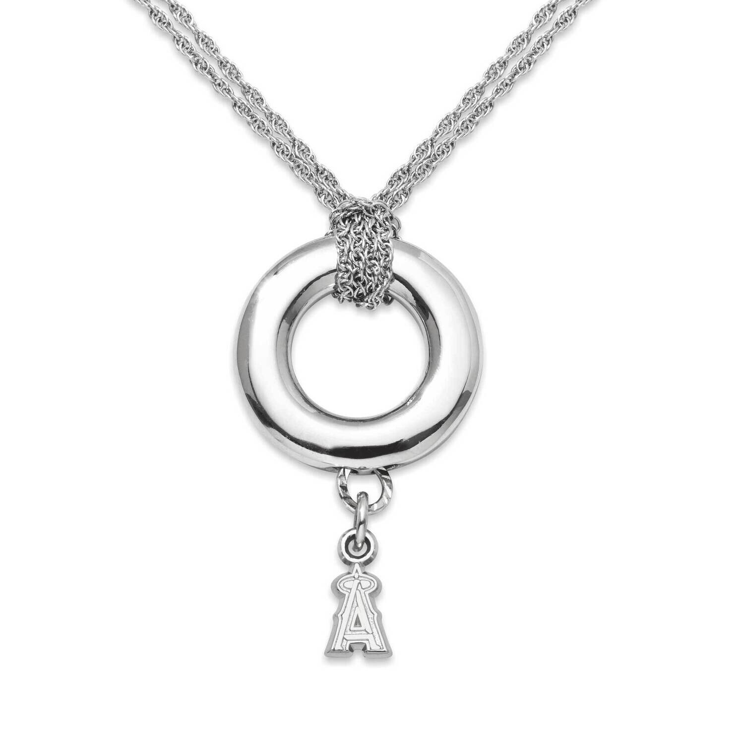 Los Angeles Angels New A 3/8 On Halo Necklace Sterling Silver ANG013HALO-SS, MPN: ANG013HALO-SS, 63…