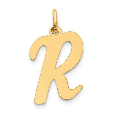 Large Script Letter R Initial Charm 10k Gold 10YC662R, MPN: 10YC662R,