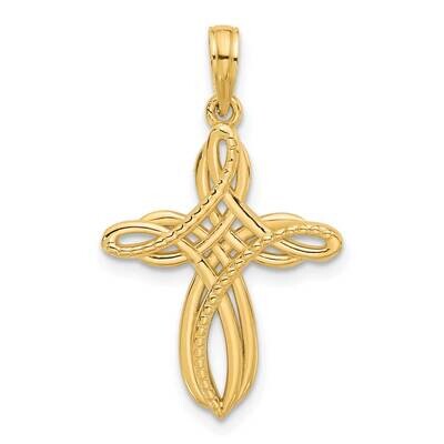 Fancy Cross Charm 14k Gold D5555 by Men&#39;s Jewelry and Accessories, MPN: D5555,