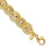 Fancy Link Bracelet 7.5 Inch 14k Polished Gold FB2013-7.5, MPN: FB2013-7.5,