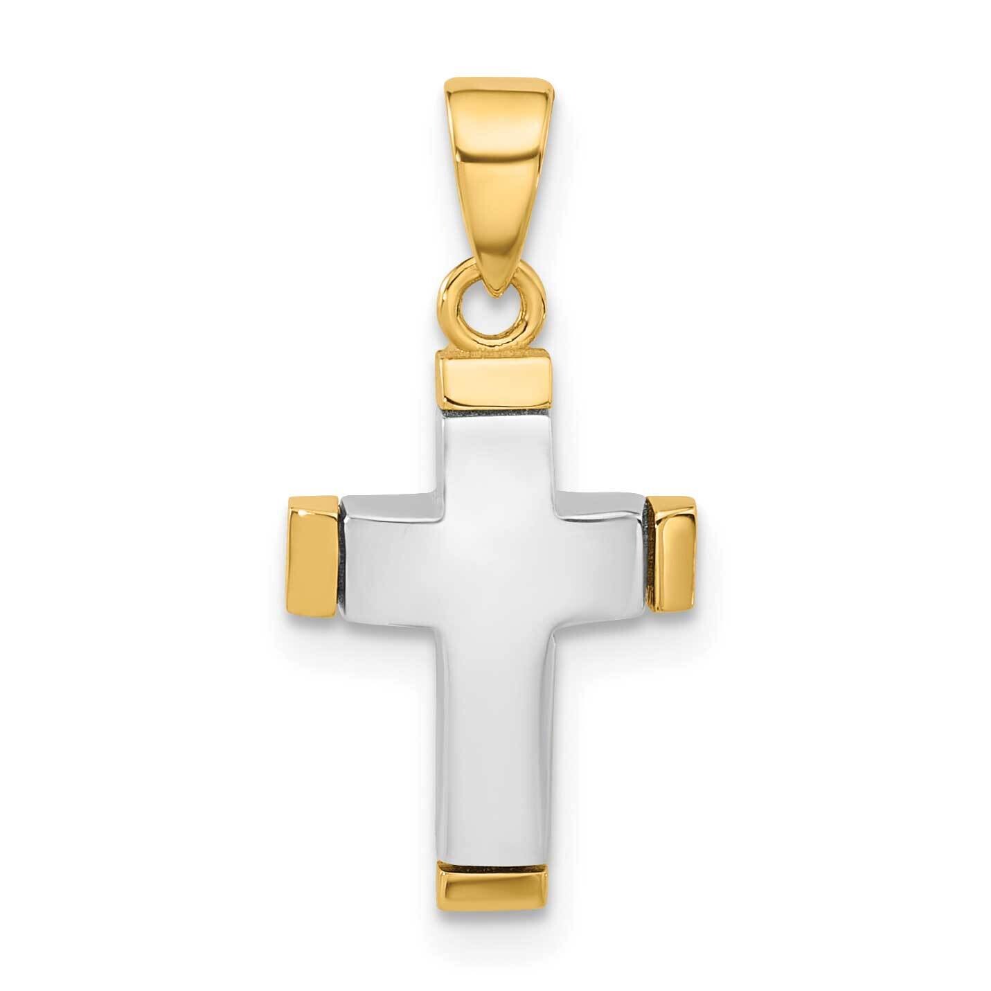 Polished Cross Pendant 14k Two-Tone Gold C4940 by Men&#39;s Jewelry and Accessories, MPN: C4940,