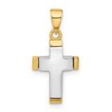 Polished Cross Pendant 14k Two-Tone Gold C4940 by Men&#39;s Jewelry and Accessories, MPN: C4940,