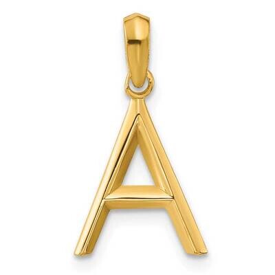 Fancy Pendant Letter A 14k Gold D5668A, MPN: D5668A,