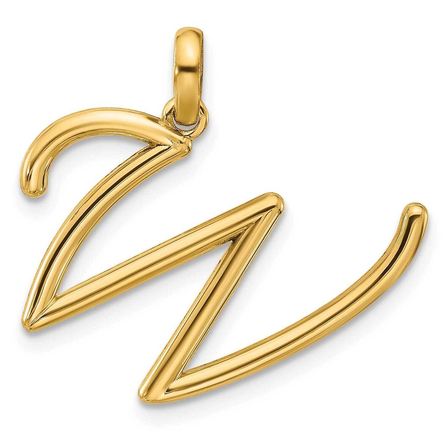 Fancy Pendant Letter W 14k Gold D5669W, MPN: D5669W,