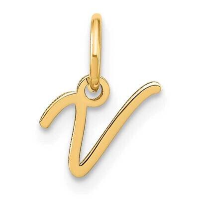 Upper Case Letter V Initial Charm 10k Gold 10XNA1305Y/V, MPN: 10XNA1305Y/V,