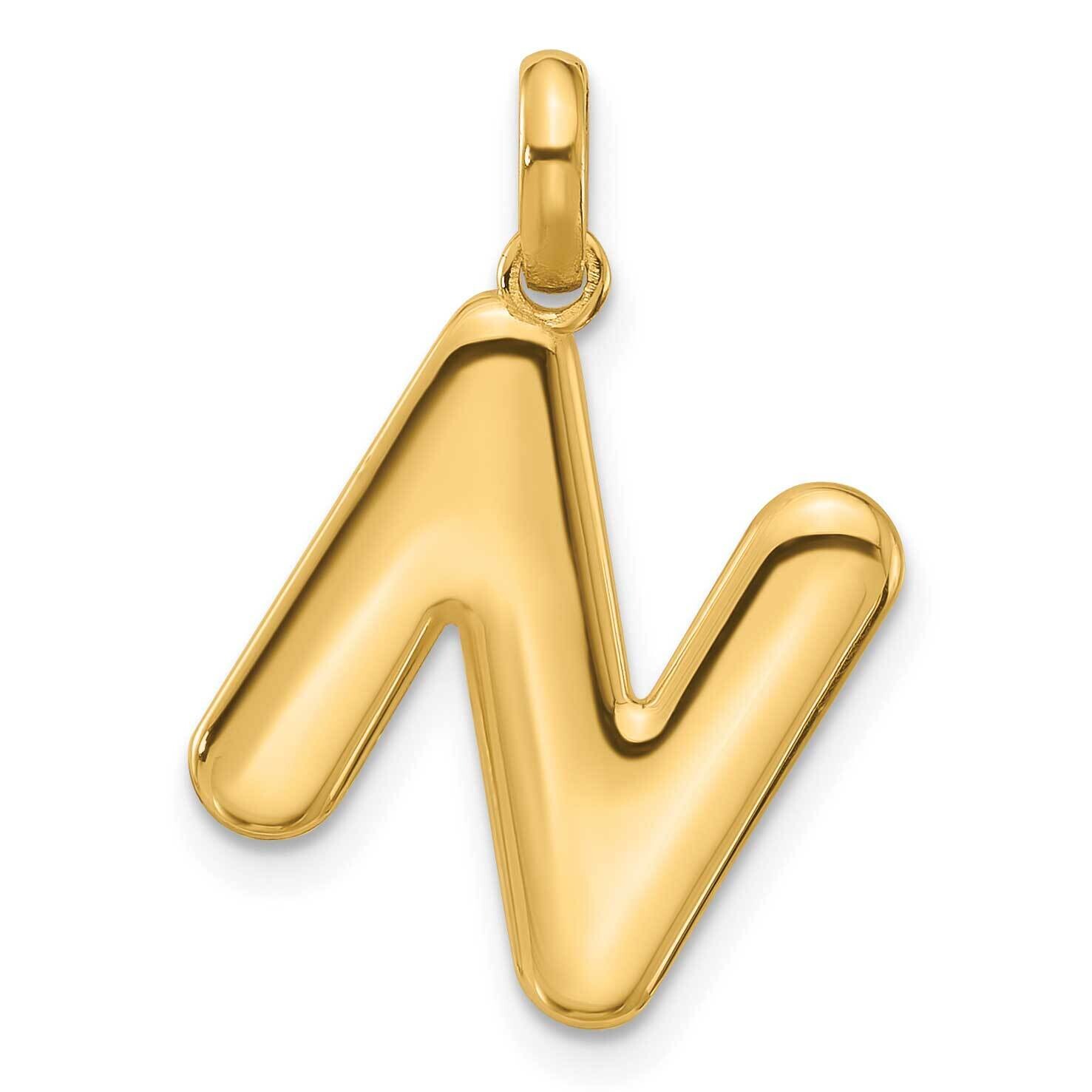 Fancy Pendant Letter N 14k Gold D5670N, MPN: D5670N,