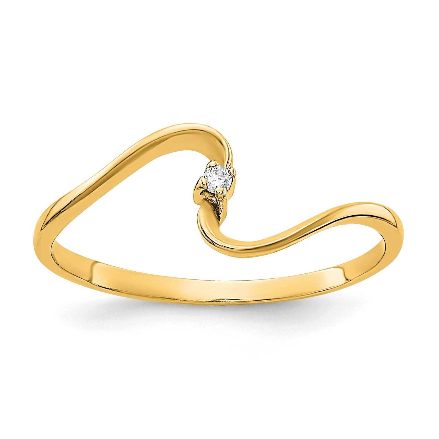 .01Ct. Diamond Ring Mounting 10k Polished Gold 10Y1716