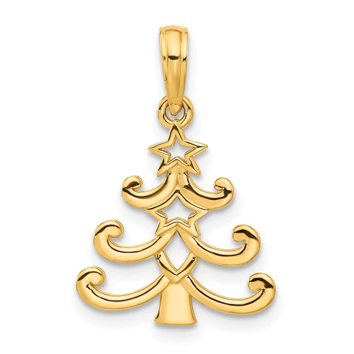 Christmas Tree Pendant 14k Polished Gold D5313, MPN: D5313,