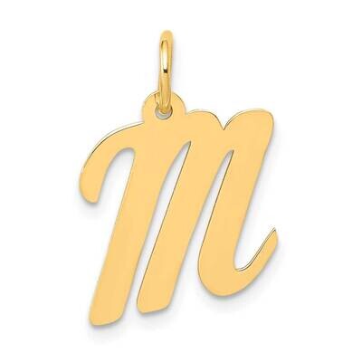 Medium Script Letter M Initial Charm 10k Gold 10YC660M, MPN: 10YC660M,
