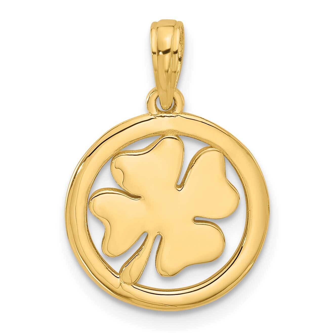 Fancy Shamrock Charm 14k Polished Gold D5606 by Men&#39;s Jewelry and Accessories, MPN: D5606,