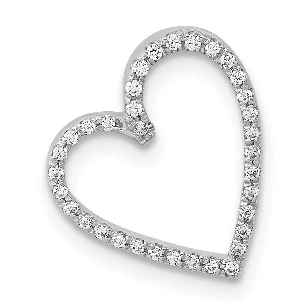1/10Ct. Diamond Vintage Heart Chain Slide 10k White Gold PM4862-010-1WA, MPN: PM4862-010-1WA,