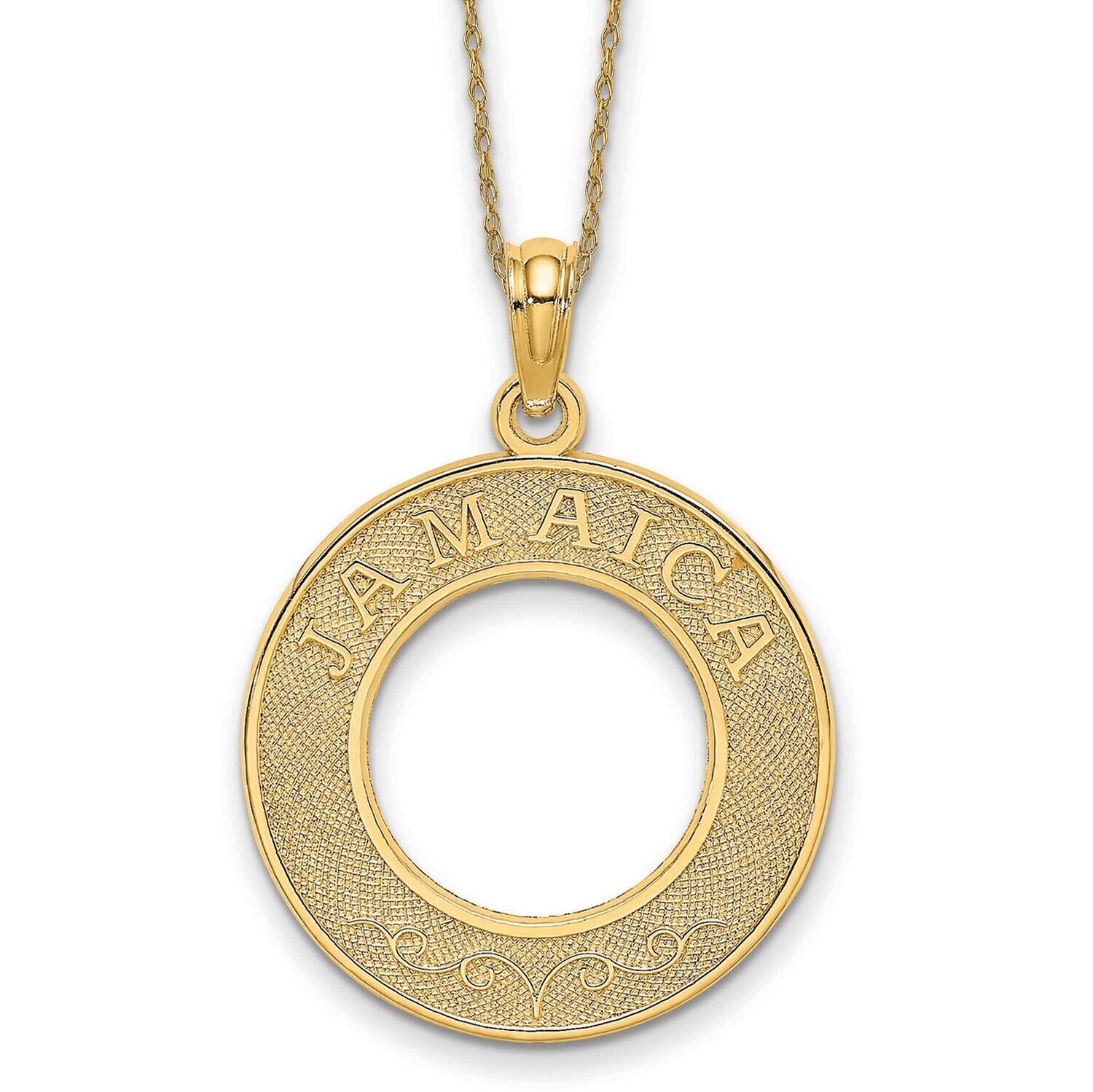 Jamaica Circle Necklace 14k Gold K8877/5RY-18, MPN: K8877/5RY-18, 191101964237