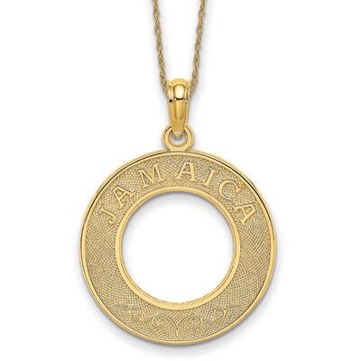 Jamaica Circle Necklace 14k Gold K8877/5RY-18, MPN: K8877/5RY-18, 191101964237
