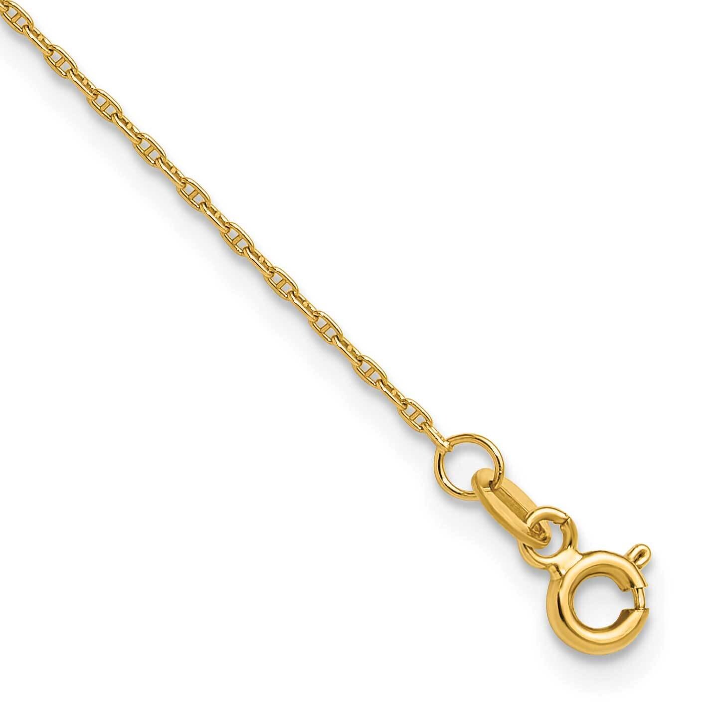 1.05mm Mariners Link Chain 8 Inch 14k Gold MA030-8