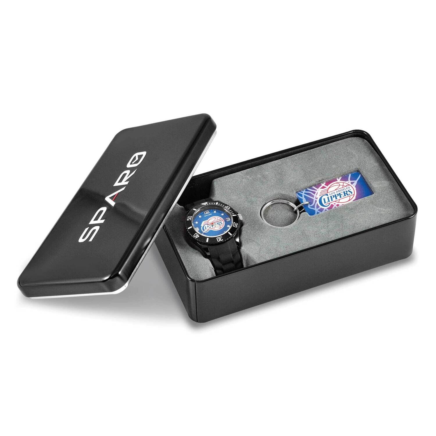 Nba Los Angeles Clippers Watch &amp; Key Ring Gift Set GC5042 by Men&#39;s Jewelry and Accessories, MPN: GC…