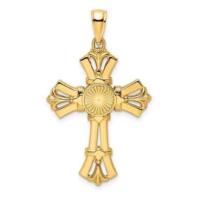 Fancy Cross Pendant 14k Polished Gold K9812, MPN: K9812,