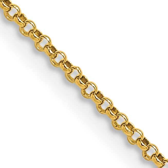 1.55mm Rolo Pendant Chain 22 Inch 14k Gold PEN321-22