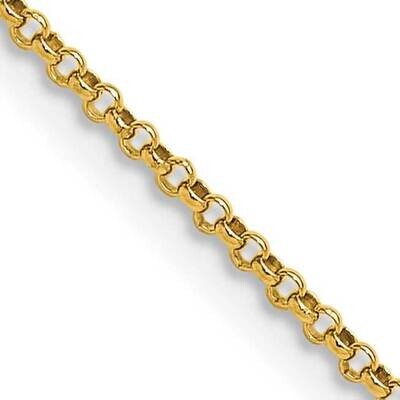 1.55mm Rolo Pendant Chain 22 Inch 14k Gold PEN321-22, MPN: PEN321-22,
