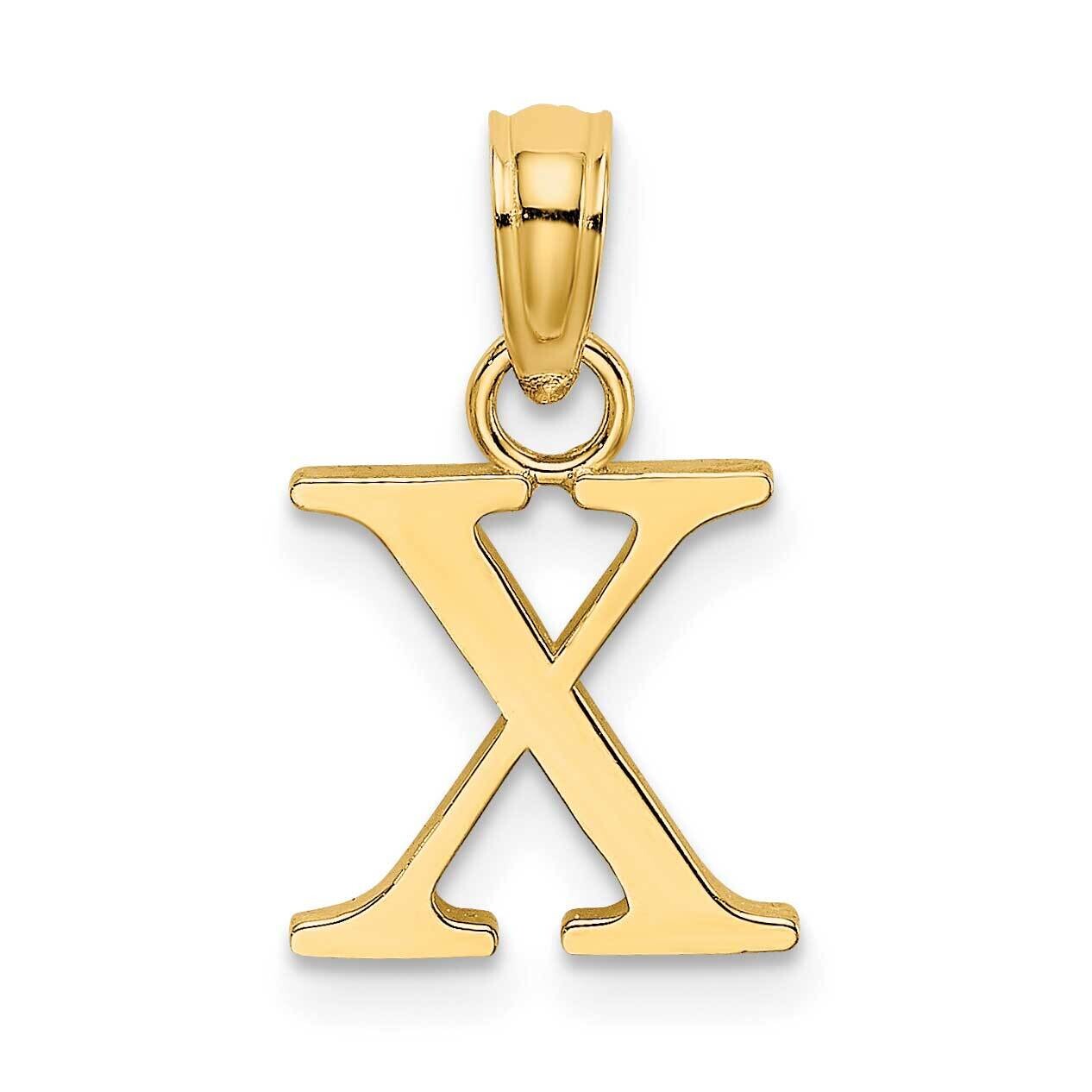 Block Letter X Initial Pendant 14k Polished Gold K6423X, MPN: K6423X, 637218007479